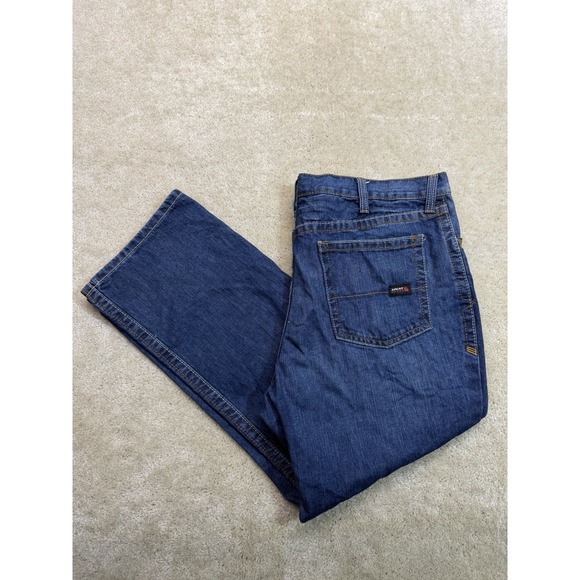Ariat Other - Ariat M4 FR Jeans Mens 42x30 Blue Low Rise Boot Cut Workwear Western